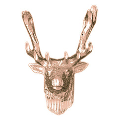 10K, 14K or 18K Gold Deer Pendant