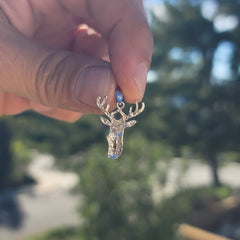 14K or 18K Gold Deer Pendant