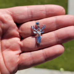 14K or 18K Gold Deer Pendant