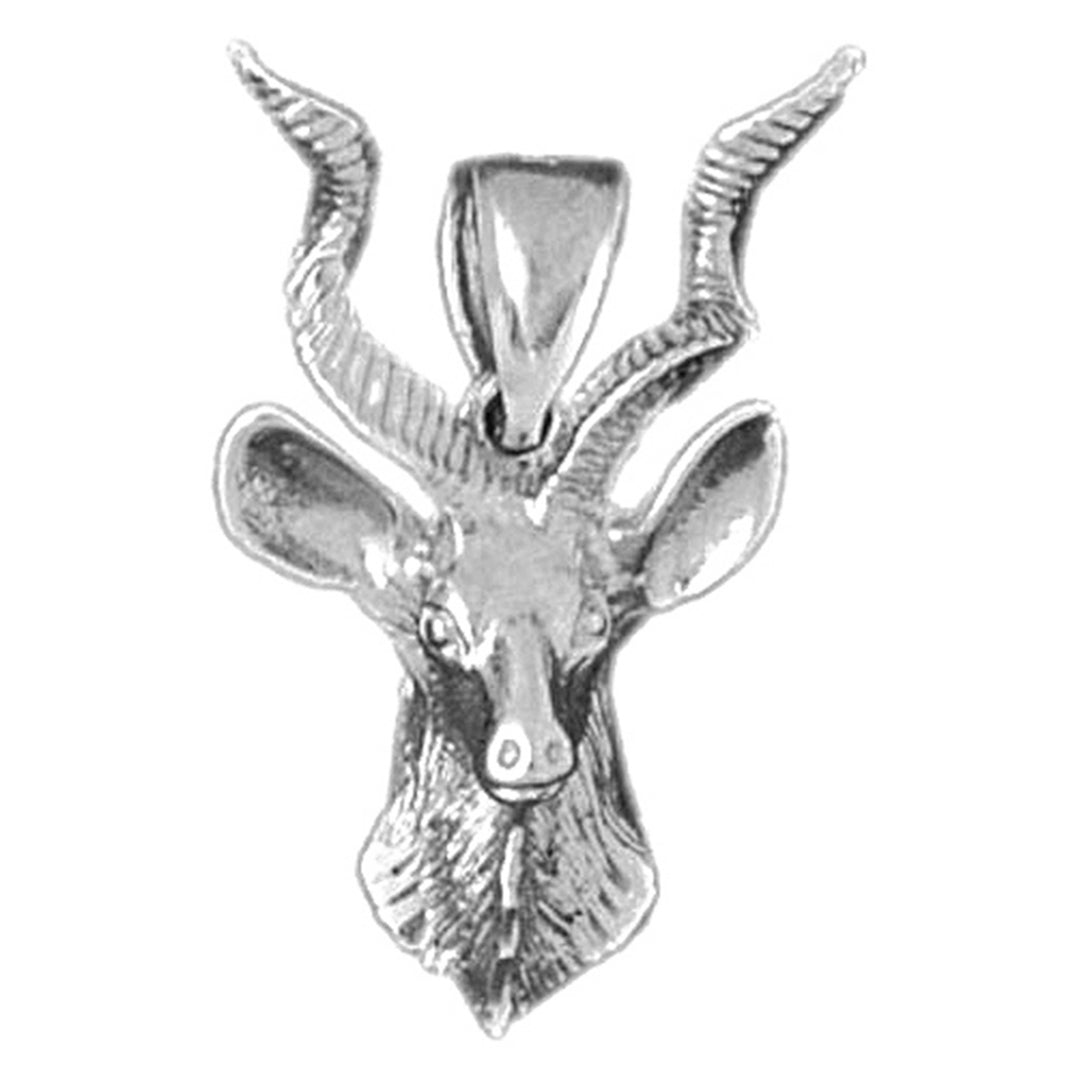 10K, 14K or 18K Gold Deer Pendant