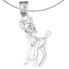 14K oder 18K Gold Hirsch Anhänger
