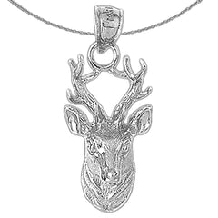 Hirschanhänger aus 10 Karat, 14 Karat oder 18 Karat Gold
