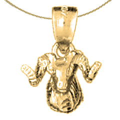 14K or 18K Gold Ram Pendant