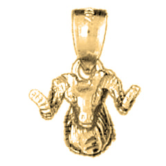 14K or 18K Gold Ram Pendant