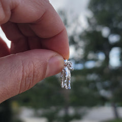 3D-Widder-Anhänger aus 10 Karat, 14 Karat oder 18 Karat Gold