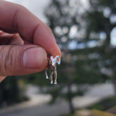 3D-Widder-Anhänger aus 10 Karat, 14 Karat oder 18 Karat Gold