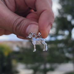 3D-Widder-Anhänger aus 10 Karat, 14 Karat oder 18 Karat Gold