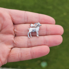 3D-Widder-Anhänger aus 10 Karat, 14 Karat oder 18 Karat Gold