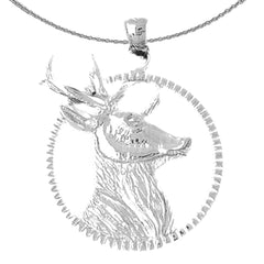 10K, 14K or 18K Gold Deer Pendant
