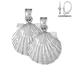 14K or 18K Gold Shell Earrings