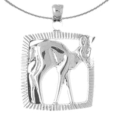 10K, 14K or 18K Gold Deer Pendant