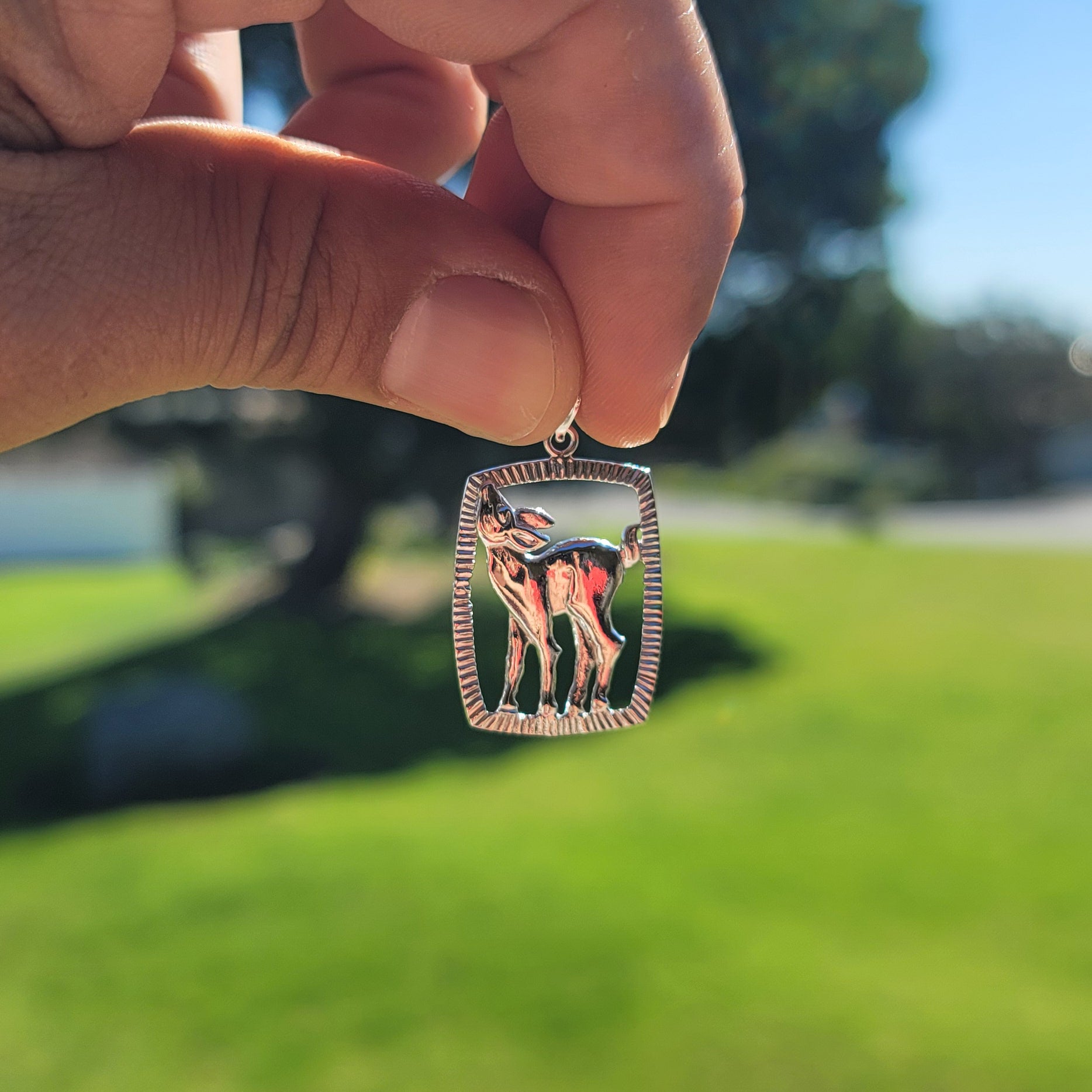 10K, 14K or 18K Gold Deer Pendant