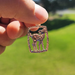 Colgante Ciervo en Oro de 10K, 14K o 18K