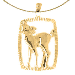 Colgante Ciervo en Oro de 10K, 14K o 18K