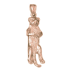10K, 14K or 18K Gold 3D Meerkat Pendant