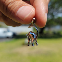 14K or 18K Gold Brontosaurus Dinosaur Pendant