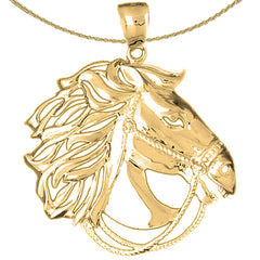 10K, 14K or 18K Gold Horse Pendant