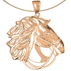 10K, 14K or 18K Gold Horse Pendant