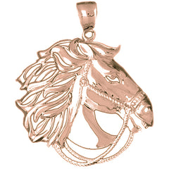 10K, 14K or 18K Gold Horse Pendant