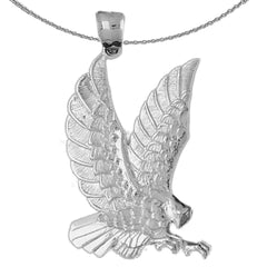 Colgante de águila de oro de 10K, 14K o 18K