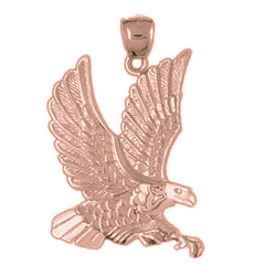 10K, 14K or 18K Gold Eagle Pendant