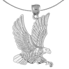 Colgante de águila de oro de 10K, 14K o 18K