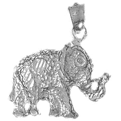10K, 14K or 18K Gold Elephant Pendant