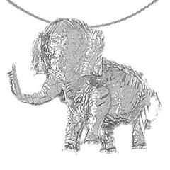 10K, 14K or 18K Gold Elephant Pendant