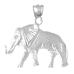 10K, 14K or 18K Gold Elephant Pendant