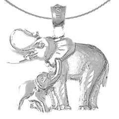 Colgante Elefante de Oro de 10K, 14K o 18K