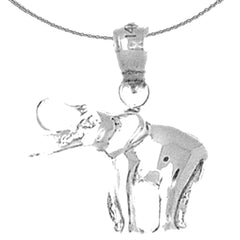 14K or 18K Gold Elephant Pendant