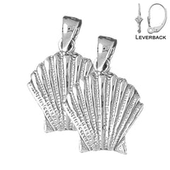 14K or 18K Gold Shell Earrings