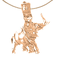 14K or 18K Gold Elephant Pendant