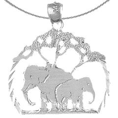 10K, 14K or 18K Gold Elephant Pendant
