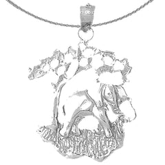 10K, 14K or 18K Gold Elephant Pendant