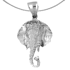 10K, 14K or 18K Gold Elephant Pendant