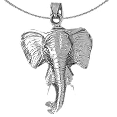 10K, 14K or 18K Gold Elephant Pendant