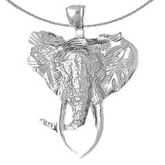 10K, 14K or 18K Gold Elephant Pendant