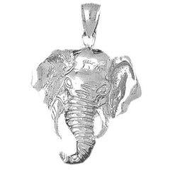 10K, 14K or 18K Gold Elephant Pendant