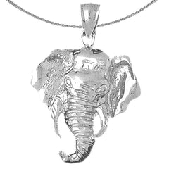 10K, 14K or 18K Gold Elephant Pendant