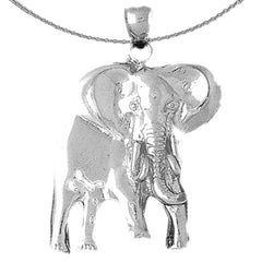 10K, 14K or 18K Gold Elephant Pendant