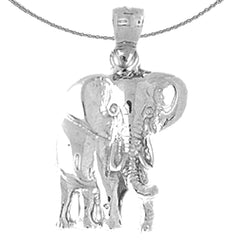 10K, 14K or 18K Gold Elephant Pendant