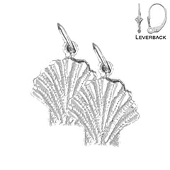 14K or 18K Gold Shell Earrings