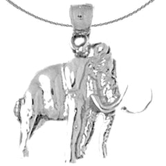 14K or 18K Gold Elephant Pendant