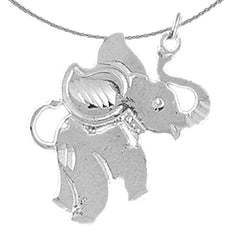14K or 18K Gold Elephant Pendant