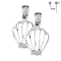 14K or 18K Gold Shell Earrings
