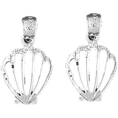 14K or 18K Gold 20mm Shell Earrings