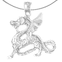 Colgante Dragón de Oro de 10K, 14K o 18K