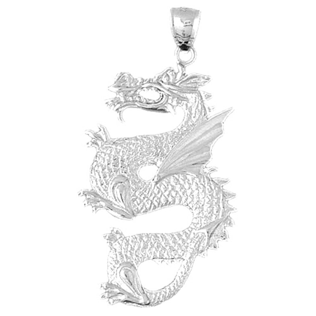 10K, 14K or 18K Gold Dragon Pendant