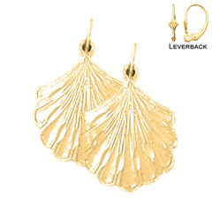 14K or 18K Gold Shell Earrings